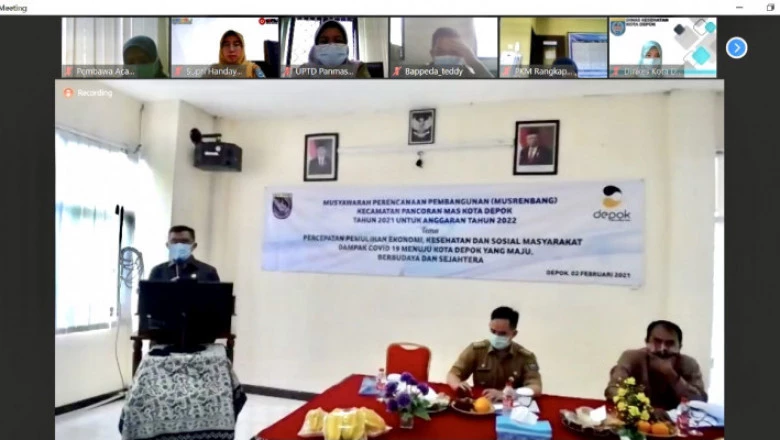 Kecamatan Panmas Gelar Musrenbang secara Virtual