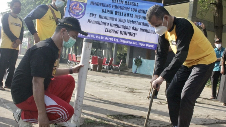 Disrumkim Depok Dukung Pelestarian Lingkungan dengan Sumur Biopori