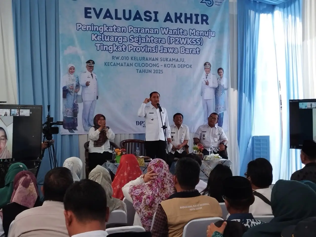 Wakil Wali Kota Depok Hadiri Evaluasi Akhir P2WKSS di Kelurahan Sukamaju