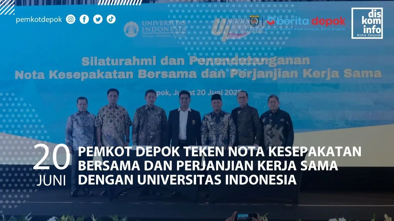 PEMKOT DEPOK DAN UI TEKEN MOU DAN PERJANJIAN KERJA SAMA