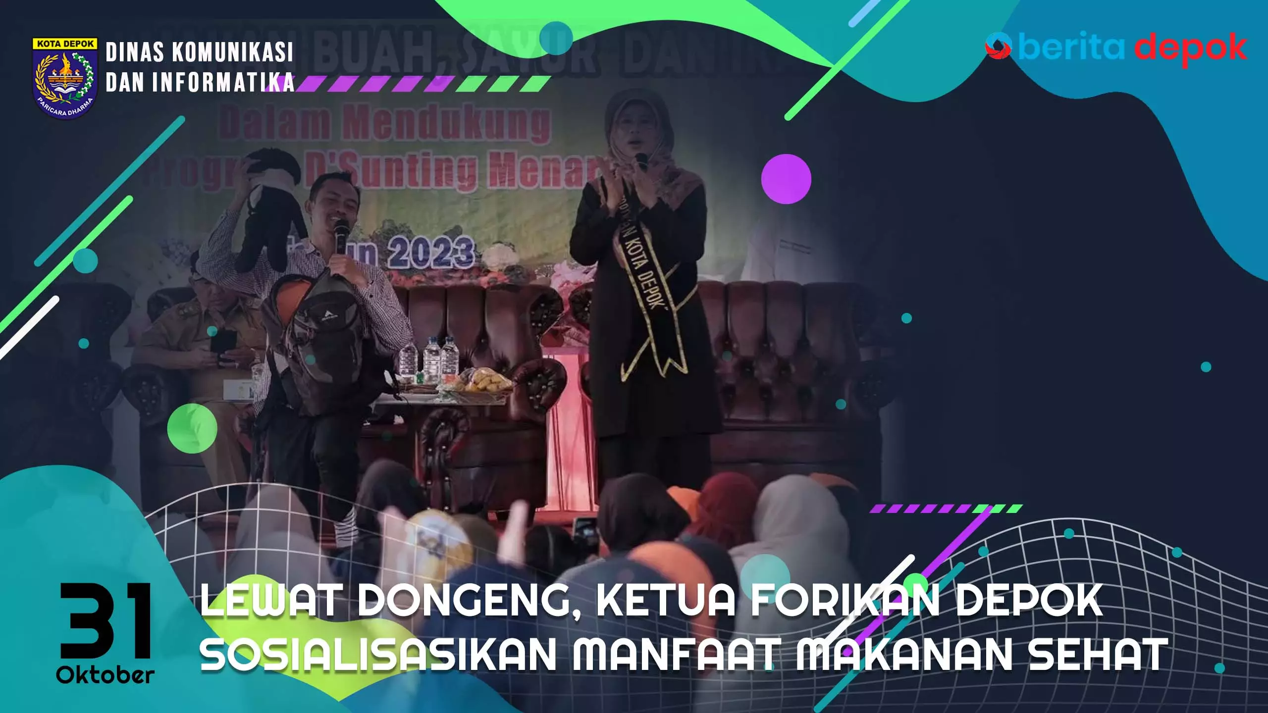 Video: Lewat Dongeng, Ketua Forikan Depok Sosialisasikan Manfaat Makanan Sehat