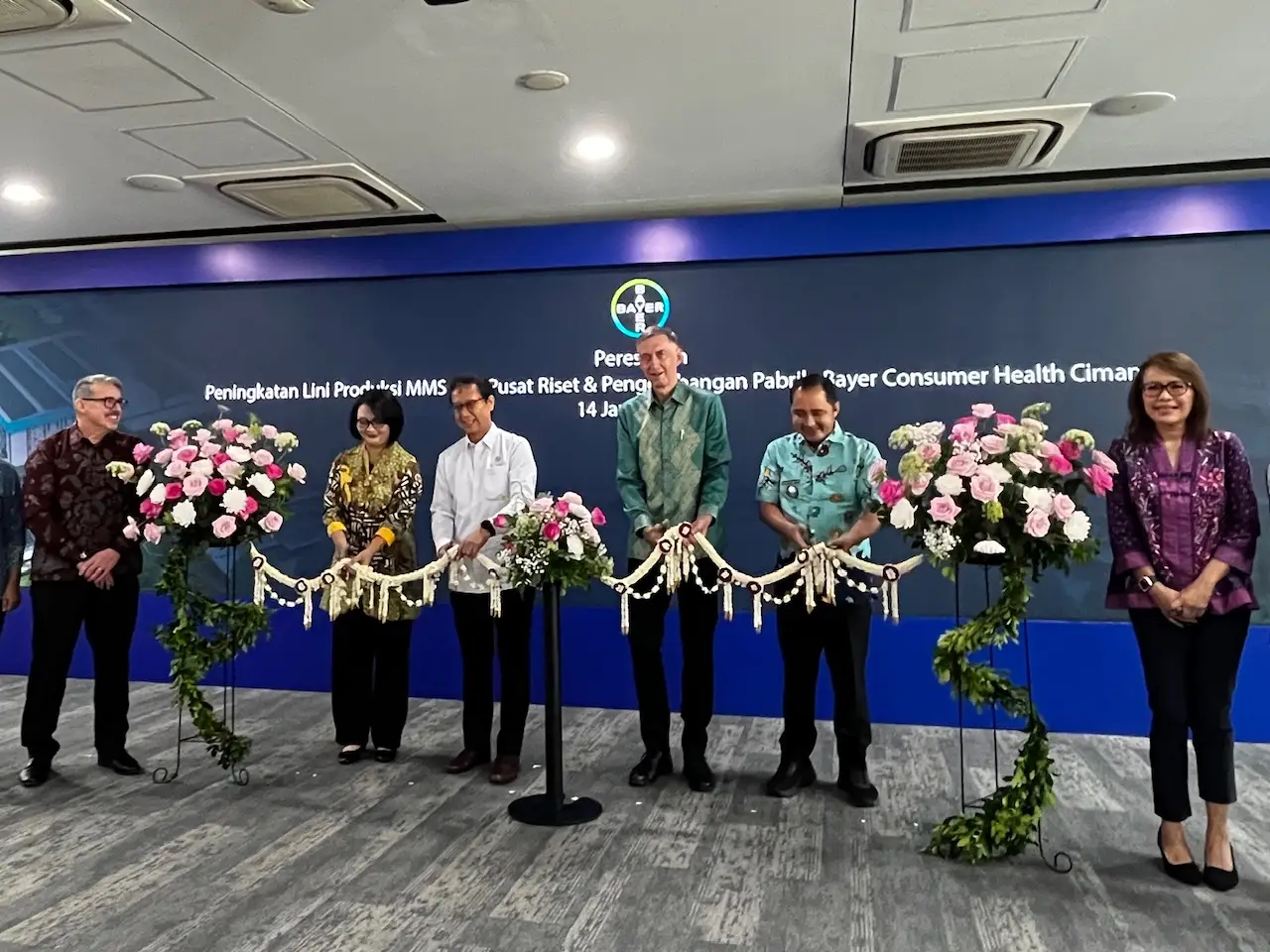 Peresmian Lini Produksi MMS PT Bayer, Wawalkot Depok: Menuju Indonesia Emas 2045