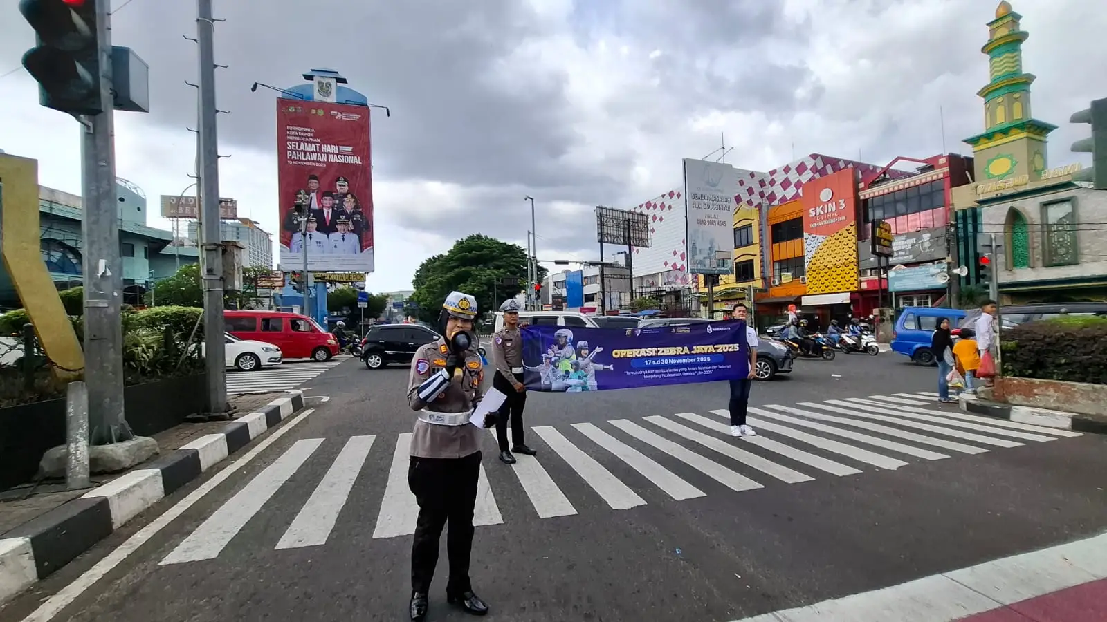 Operasi Zebra Jaya 2025, Satlantas Depok Tingkatkan Kesadaran Berkendara