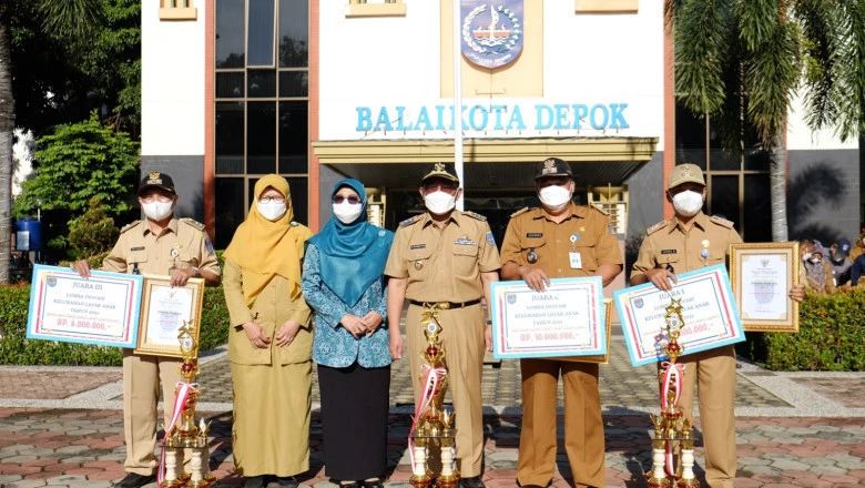 Depok Jaya, Pontir, Pengasinan Jadi yang Terbaik di Lomba Inovasi Kelurahan Layak Anak