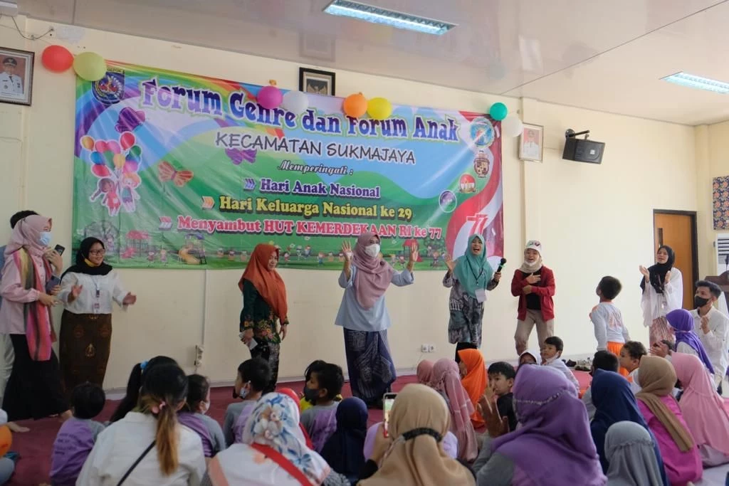 Peringatan Hari Anak Nasional di Kecamatan Sukmajaya