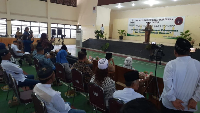 Halalbihalal Wartawan, Wakil Wali Kota Depok Ingatkan Pemberitaan Berimbang