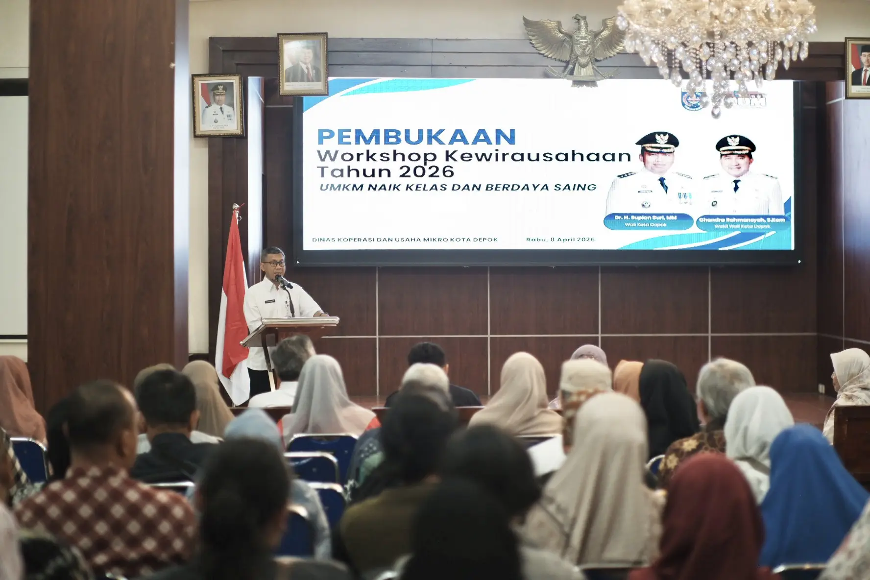 Usung Tema UMKM Naik Kelas dan Berdaya Saing, DKUM Depok Gelar Workshop Kewirausahaan