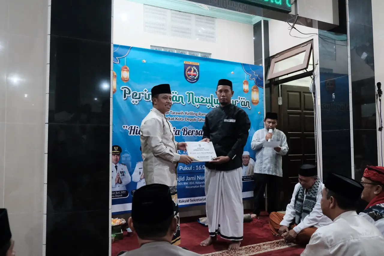 Pemkot Depok Beri Bantuan ke DKM Jami Nurul Hidayah Duser