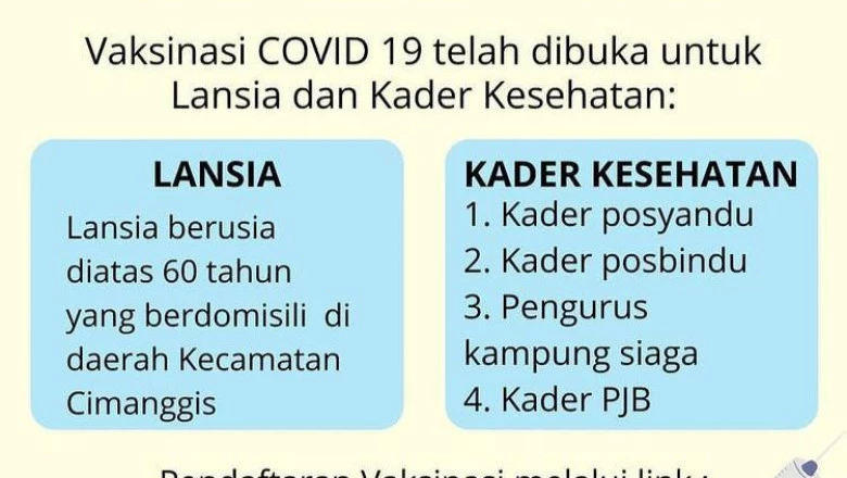 Puskesmas Cipas Ajak Lansia dan Kader Kesehatan Ikut Vaksinasi 