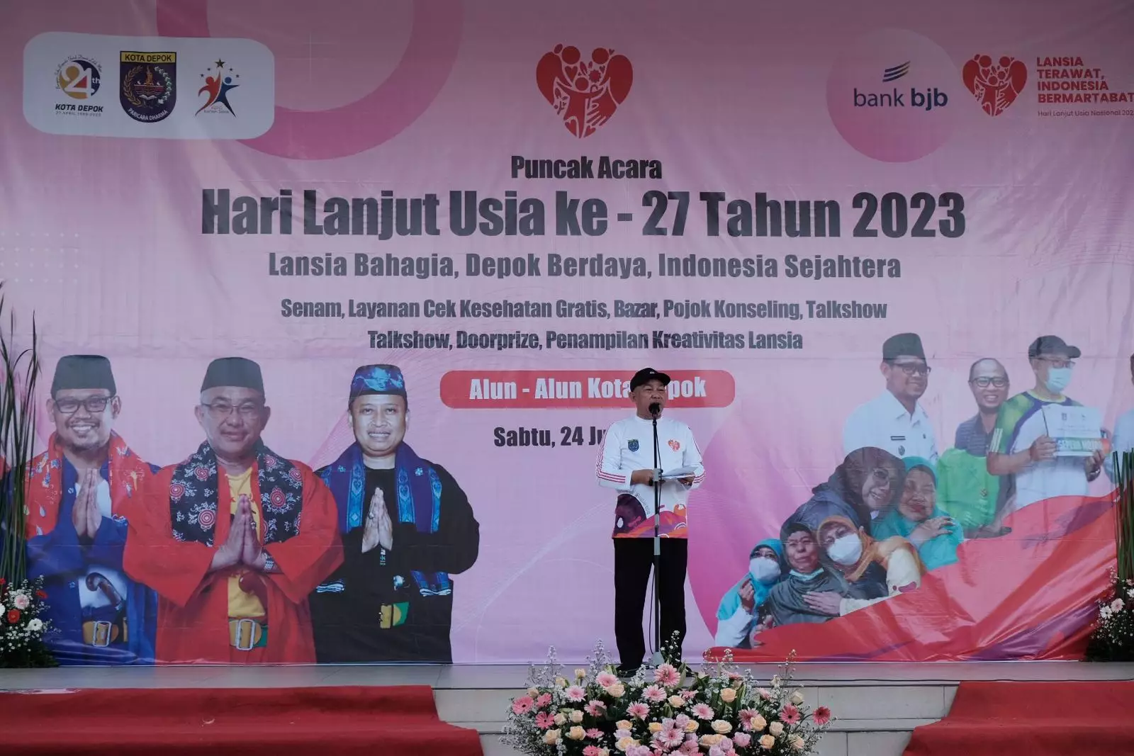 Puncak HLUN 2023, Wali Kota Depok Sampaikan Lansia Harus Gembira