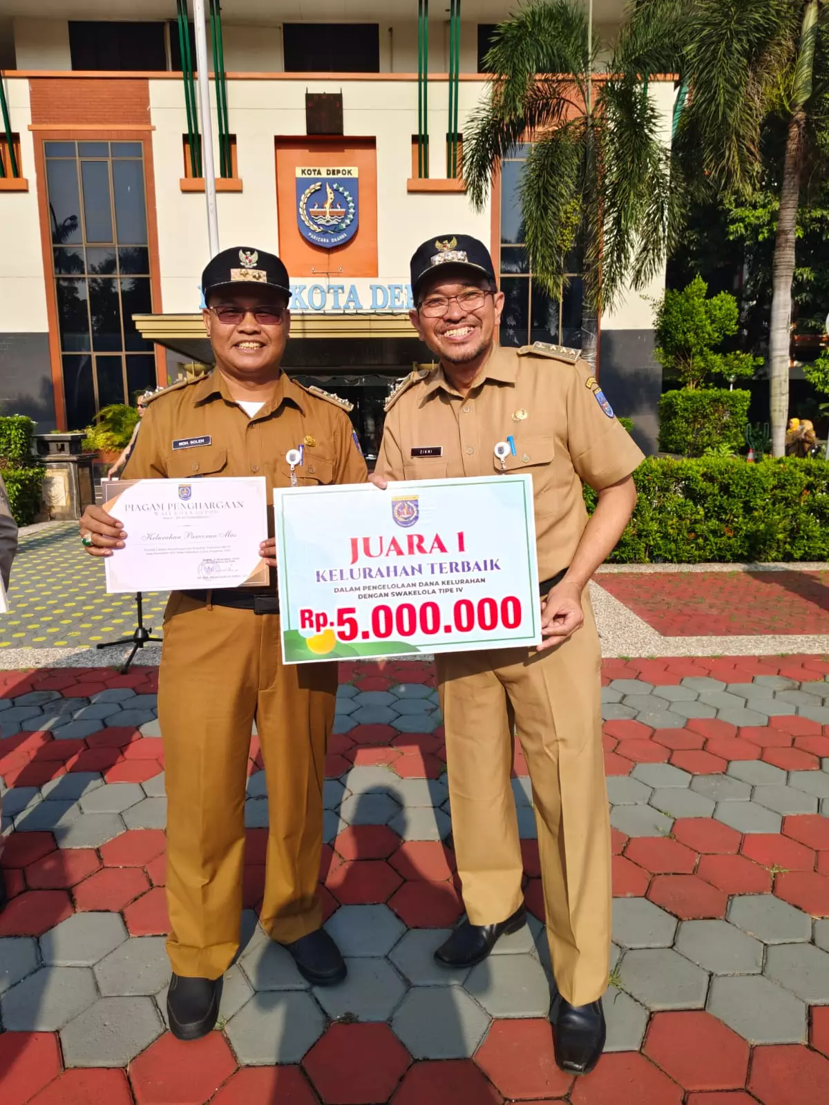 Kelurahan Panmas Terbaik I Pelaksana Swakelola Dana Kelurahan 2023
