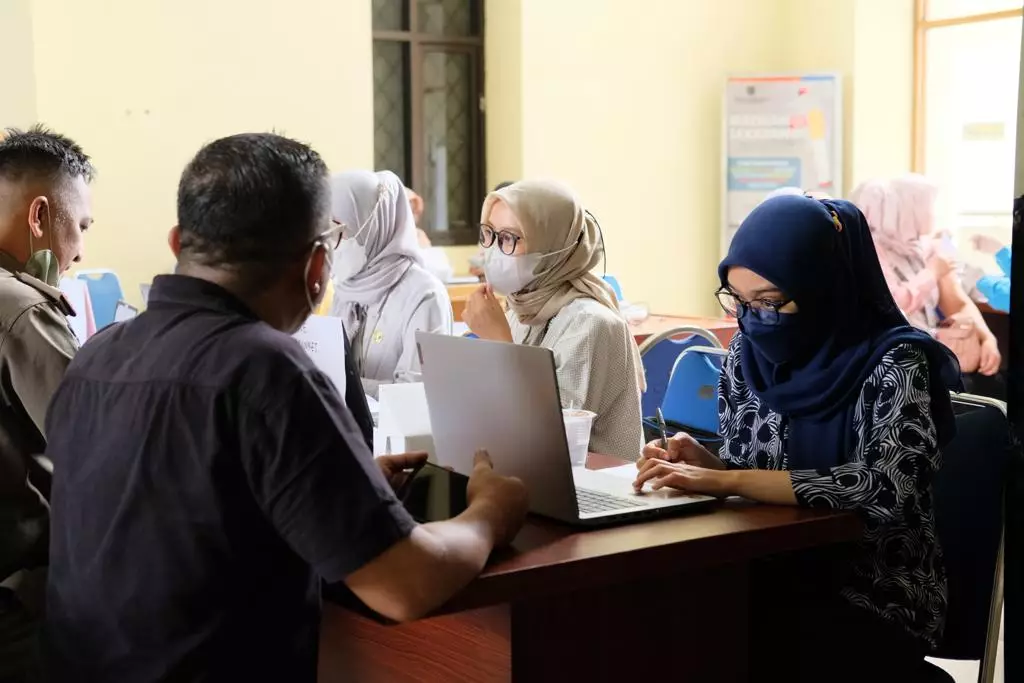 Hari Pertama Vaksinasi Booster Kedua di Balai Kota Depok Diikuti 225 Orang