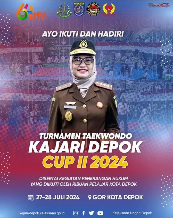 Peringati Hari Bhakti Adhyaksa Ke-64, Kejari Depok Gelar Turnamen Taekwondo