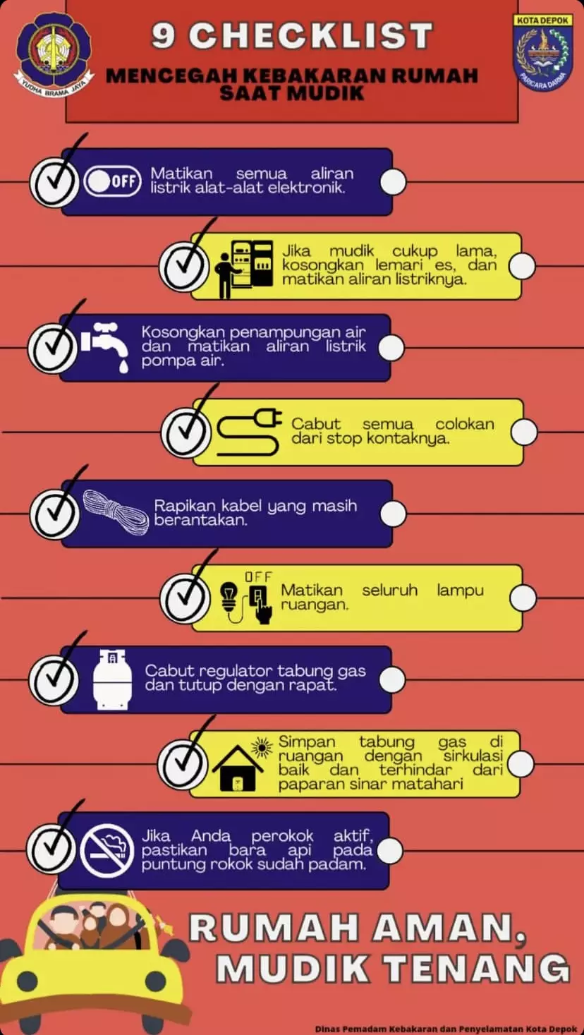 Simak, Berikut Tips Aman Cegah Kebakaran saat Mudik