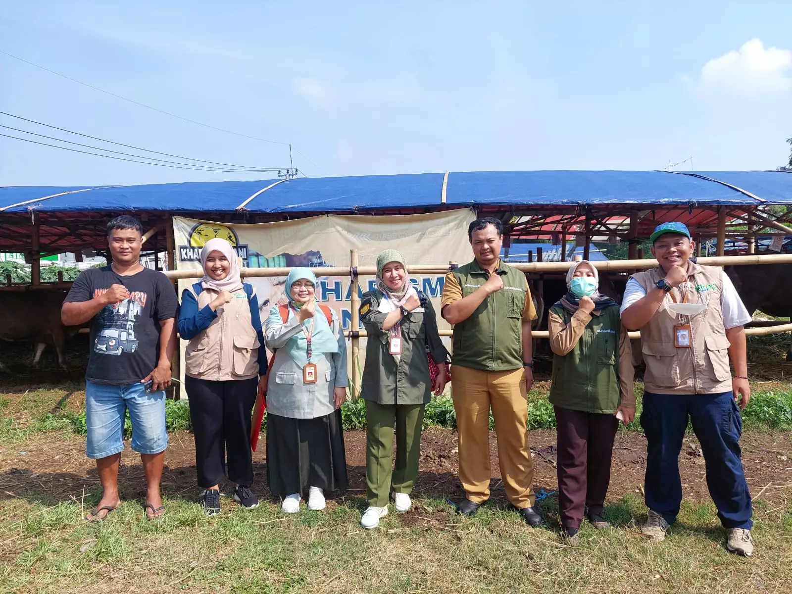 Diperiksa Petugas DKP3 Depok, Pedagang Hewan Kurban Merasa Senang