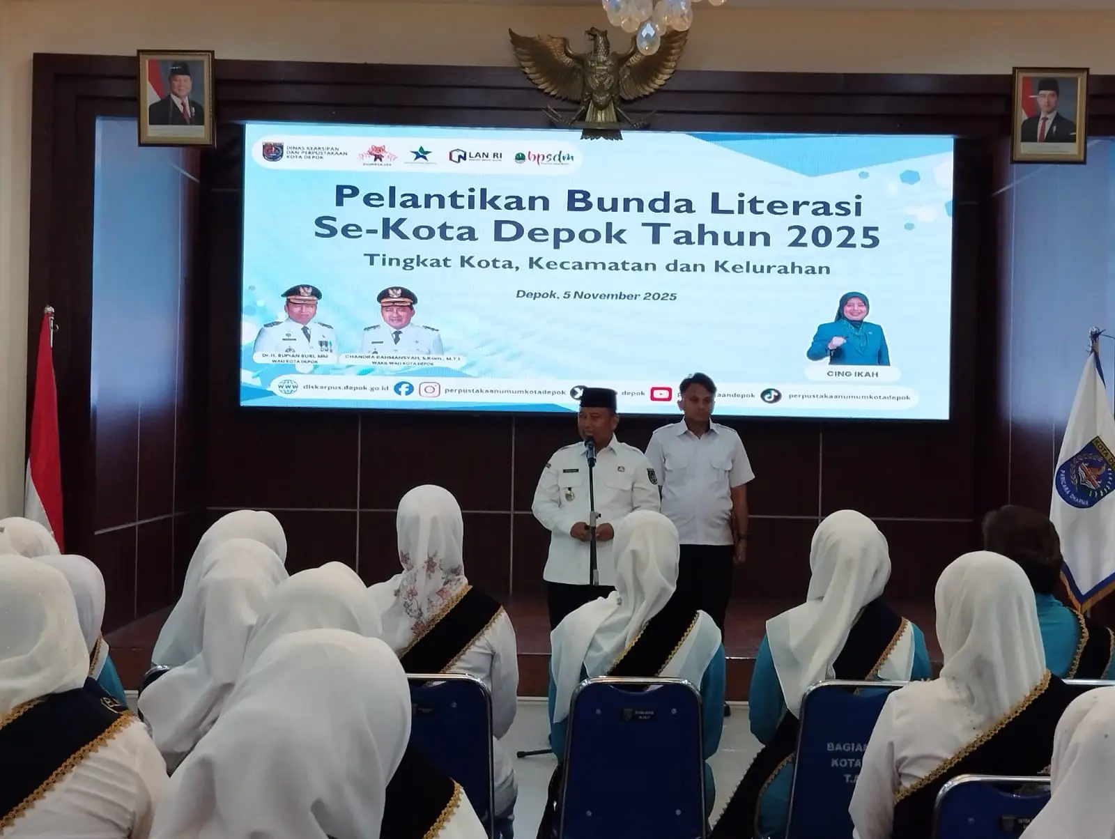 Wali Kota Depok Lantik Bunda Literasi Kota, Kecamatan dan Kelurahan: Perkuat Gerakan Pembudayaan Membaca