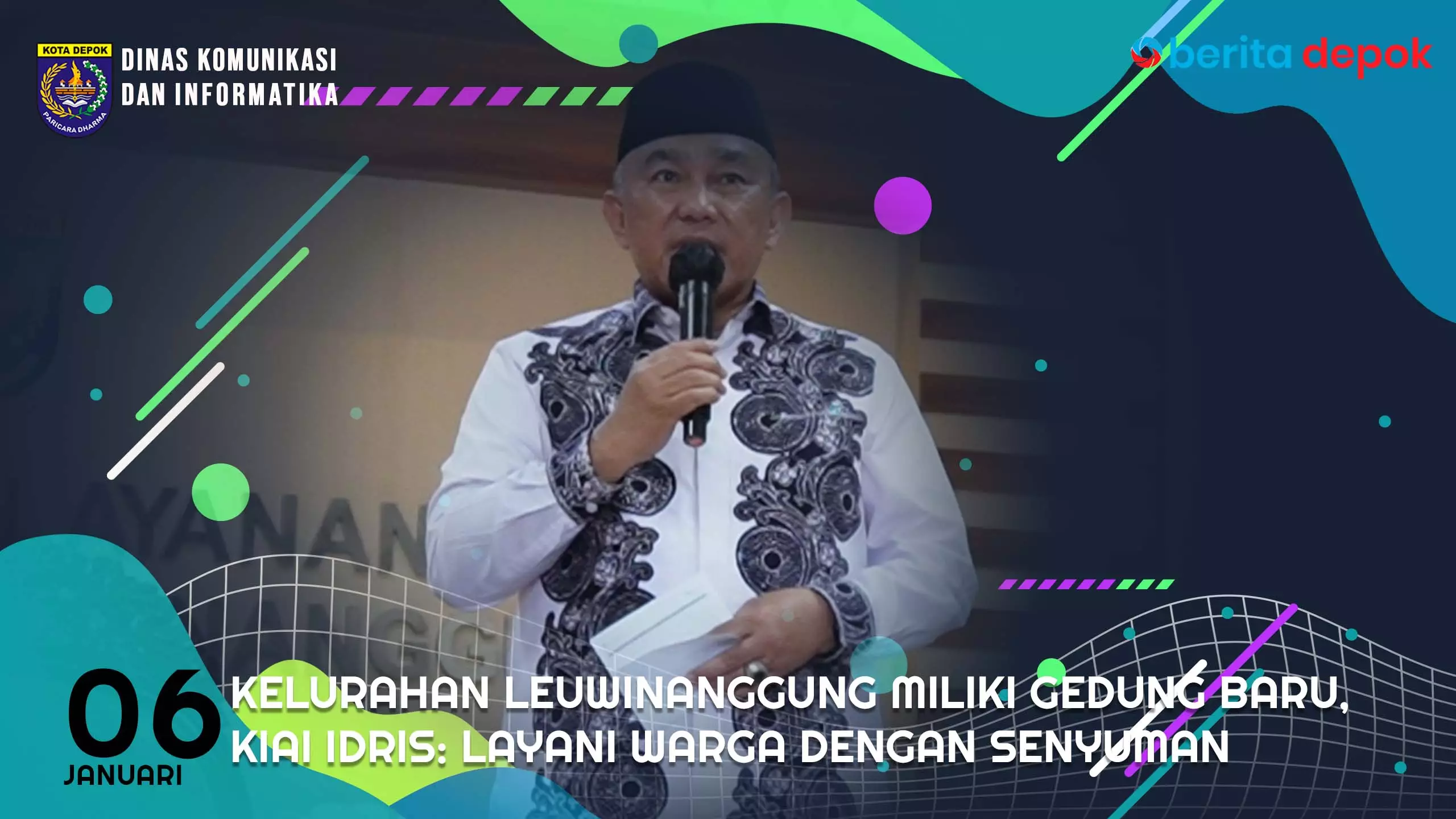 Video: - Kelurahan Leuwinanggung Miliki Gedung Baru, Kiai Idris: Layani Warga dengan Senyuman