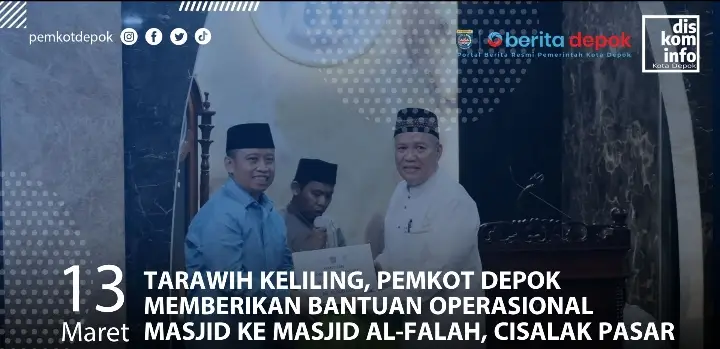 Pemkot Depok Memberikan Bantuan Operasional Masjid ke Masjid Al-Falah, Cisalak Pasar