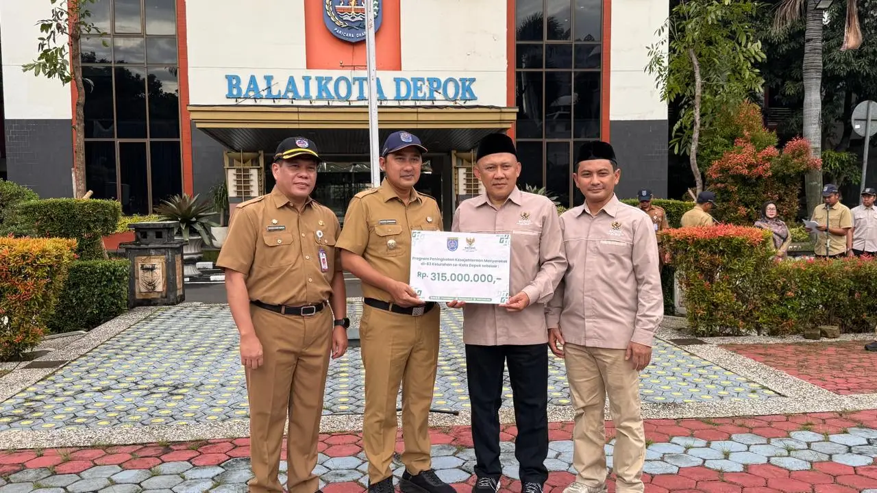 Baznas Depok Salurkan Rp315 Juta untuk Program Kesejahteraan Masyarakat