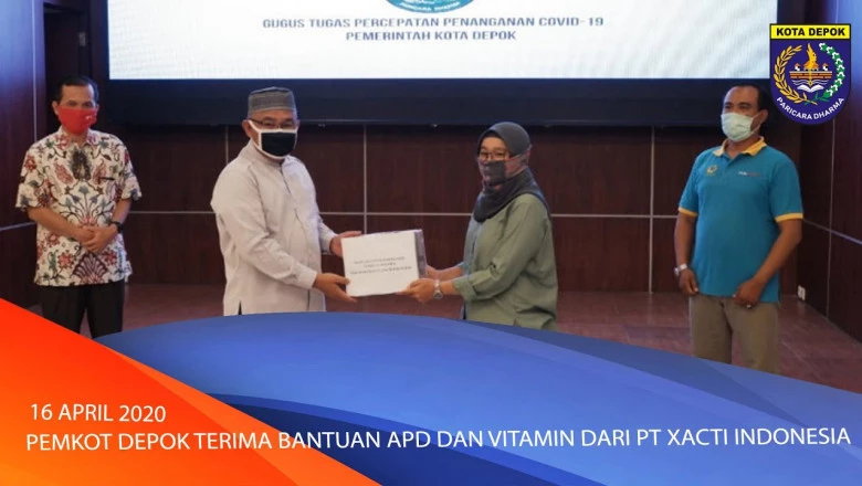 (Video) Pemkot Depok Terima Bantuan APD dan Vitamin dari PT Xacti Indonesia