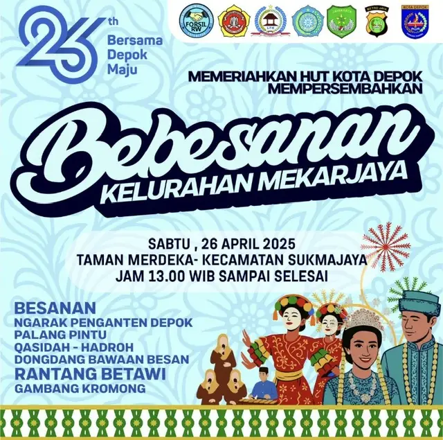 Jangan Lewatkan! Pawai Budaya Siap Ramaikan Hari Jadi ke-26 Kota Depok di Kelurahan Mekarjaya