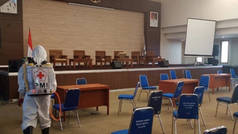 Hingga Maret, PMI Depok Semprot Disinfektan di 978 Titik