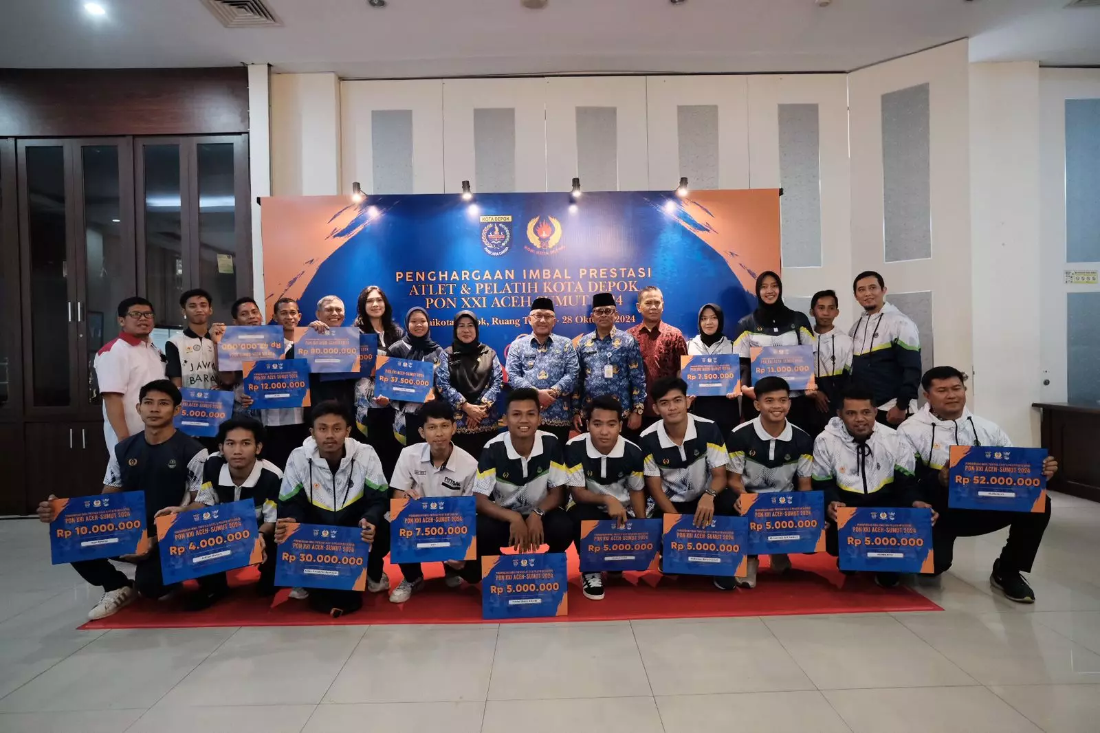 Atlet dan Pelatih Asal Depok Peraih Medali PON XXI Dapat Imbal Prestasi