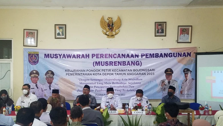 Musrenbang Kelurahan Pondok Petir 2023 Prioritaskan Menu Wajib