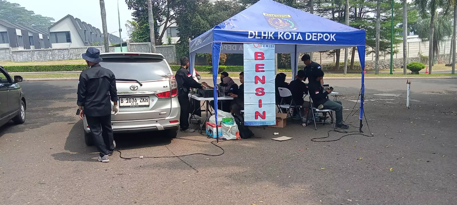 557 Kendaraan Ikut Uji Emisi di Perum Telaga Sawangan