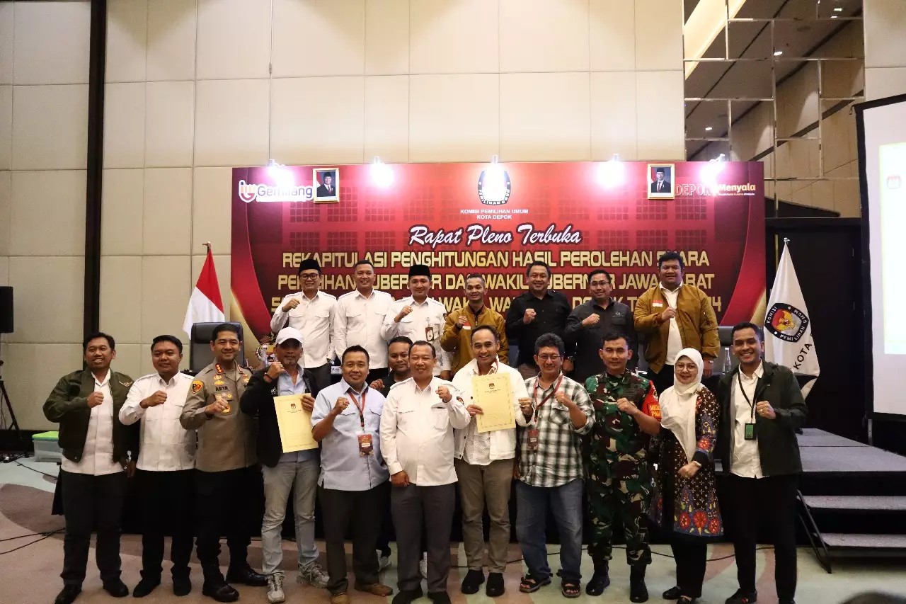 KPU Depok Tetapkan Hasil Pilkada 2024, Proses Berjalan Lancar dan Transparan