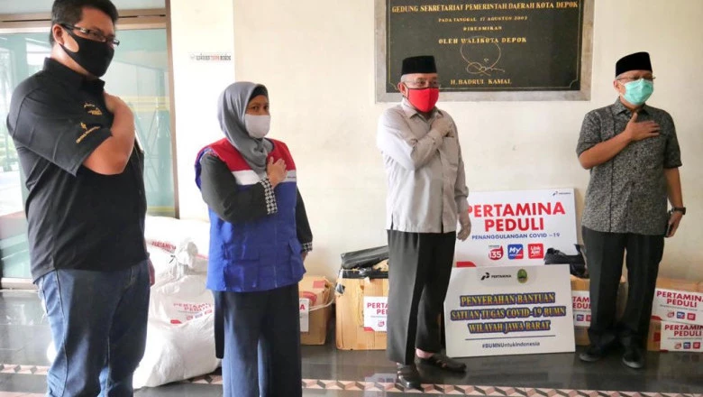 Gugus Tugas Covid-19 Depok Terima Bantuan APD dari PT Pertamina