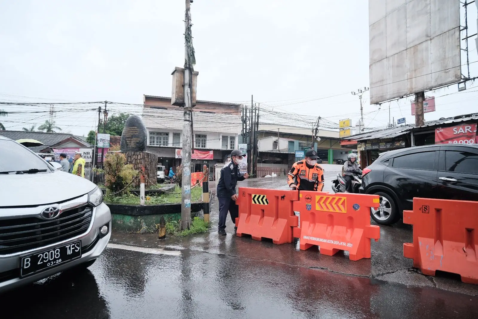 MRLL di Simpang Tugu Batu Sawangan Dimulai, Ini Rekayasa Lalu Lintasnya!