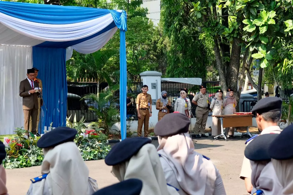 Bang Imam Jadi Inspektur Upacara Hantaru 2023 Tingkat Kota Depok