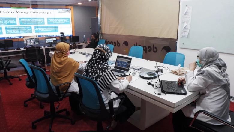 Rapat Virtual Koordinasi dan Pemantauan Pedoman Penanganan Covid-19 di Kota Depok