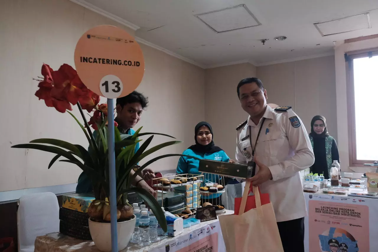 Pelaku UMKM Kenalkan Produknya di Acara Temu Bisnis UKM Mbizmarket