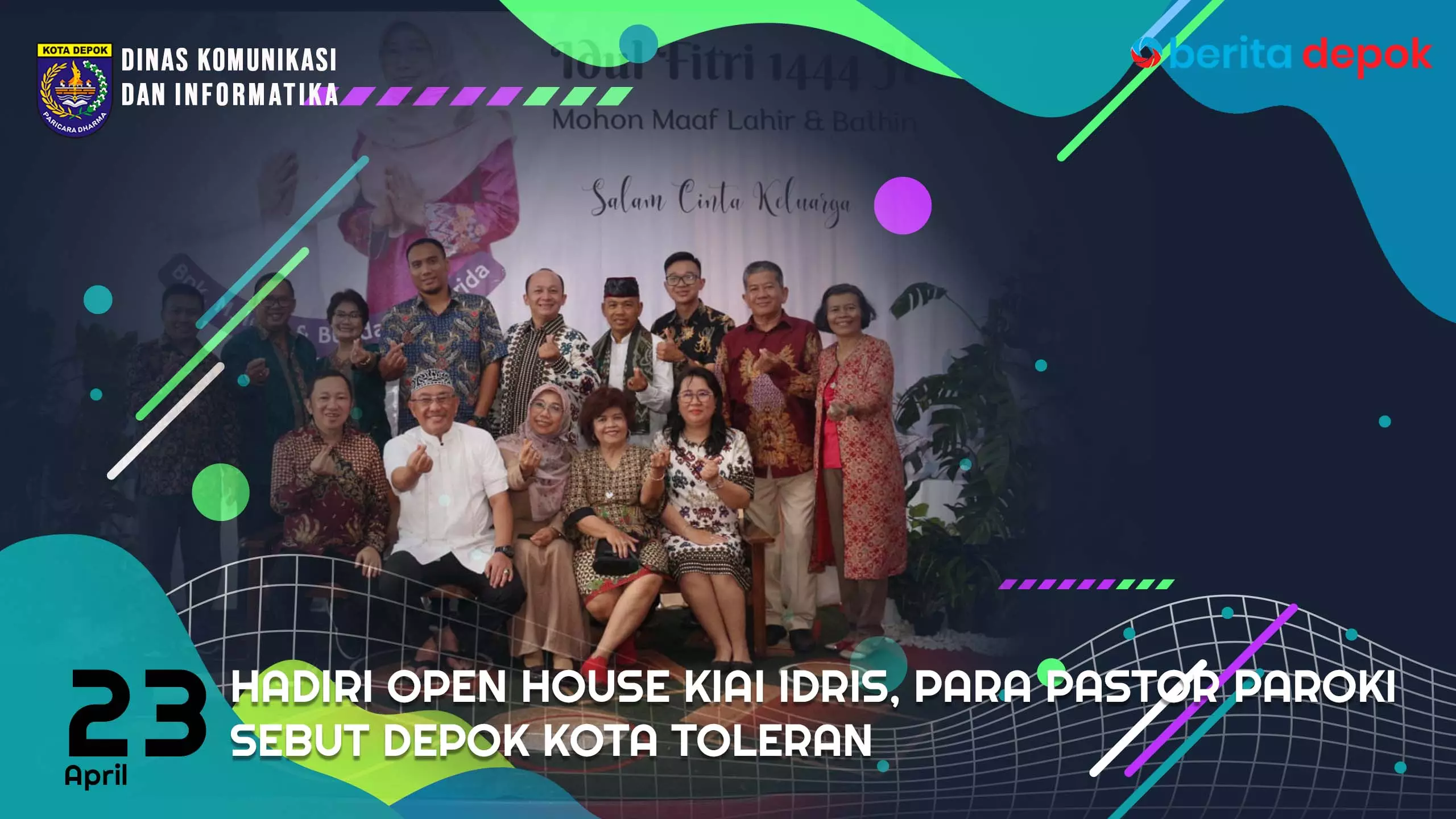 Video: Hadiri Open House Kiai Idris, Para Pastor Paroki Sebut Depok Kota Toleran