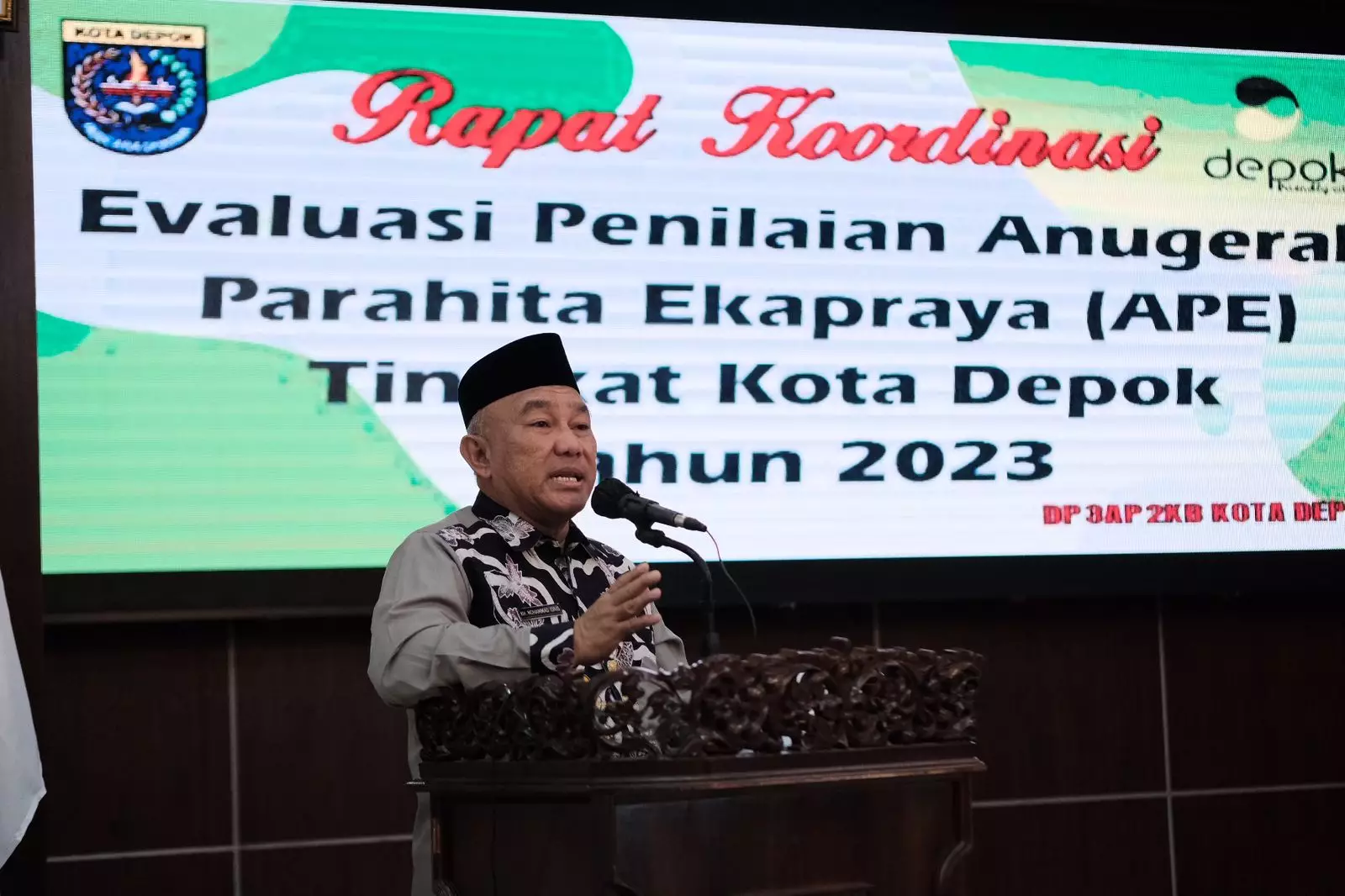 Jelang Penilaian APE 2023, Wali Kota Depok Ingatkan Pentingnya Pendataan