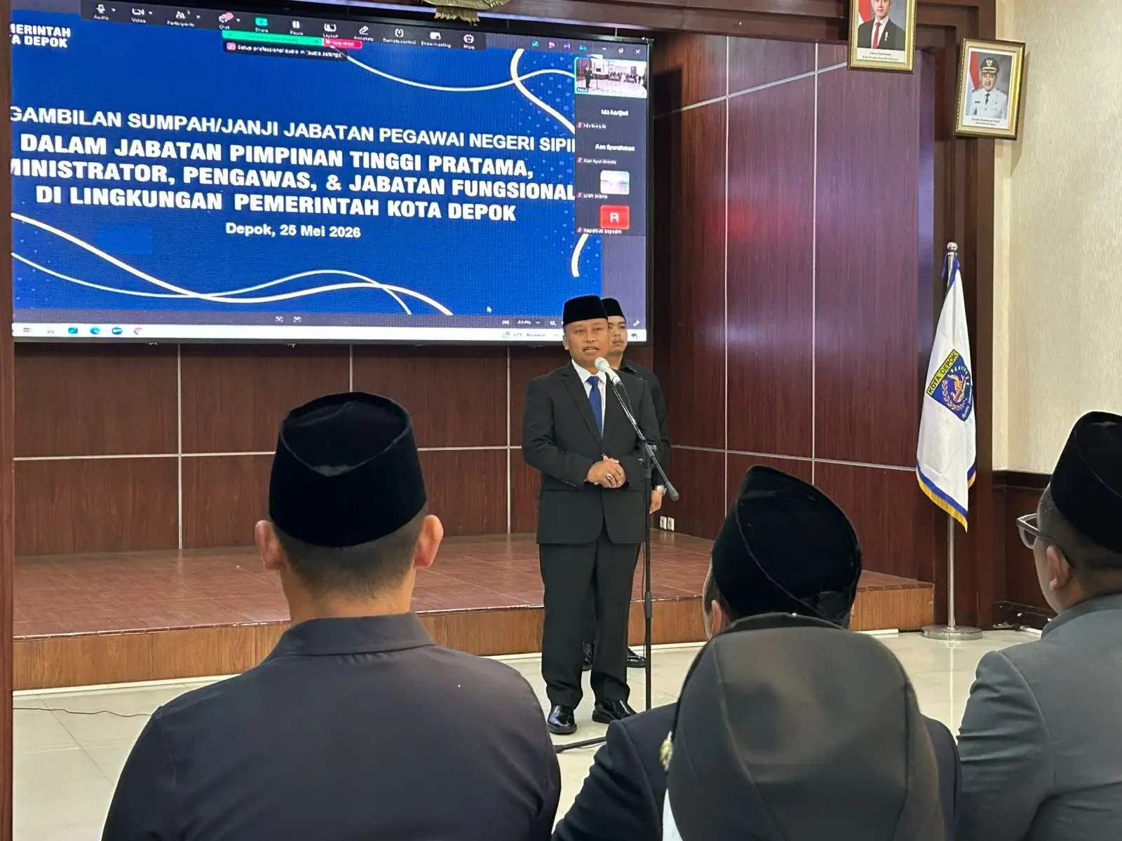 Wali Kota Depok Lantik 87 ASN, Perkuat Birokrasi Profesional Berbasis Manajemen Talenta