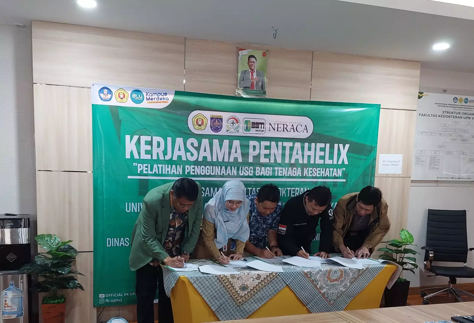 Dinkes Teken Kerja Sama dengan unsur Pentahelix