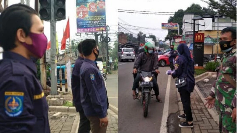 Peringati HUT ke-60, Katar Bojongsari Bagi-Bagi Masker