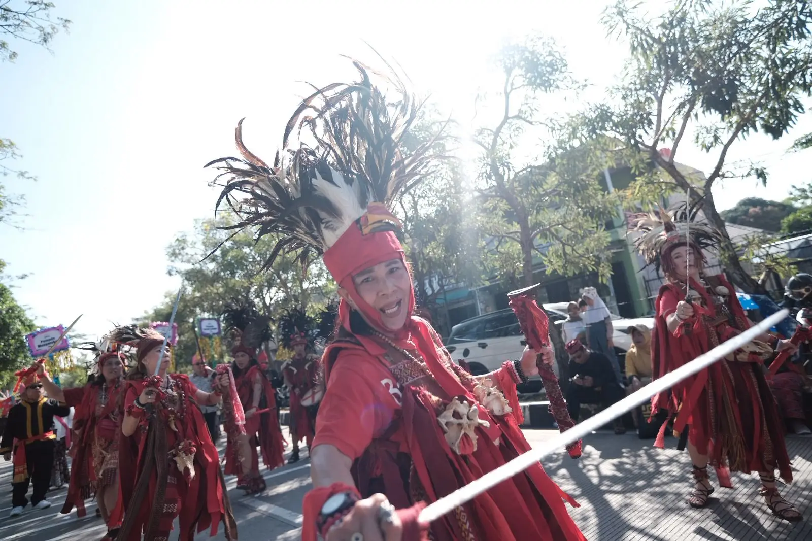 Kali Pertama Tampil di Lebaran Depok, Paguyuban Orang Manado Depok Suguhkan Tarian Kabasaran