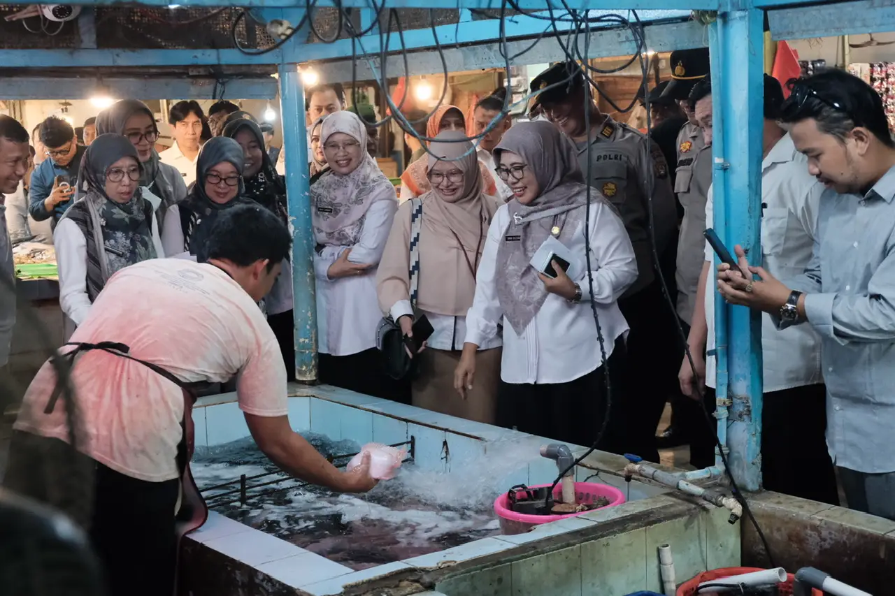 Pantau Harga Sembako Jelang Nataru 2024/2025, Pj Sekda Depok Sidak ke Pasar Agung